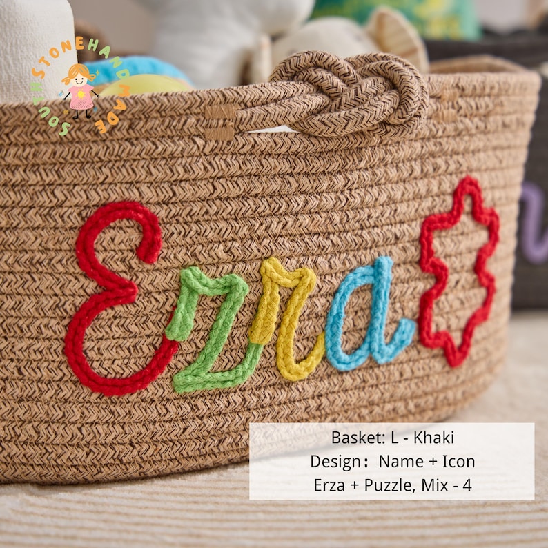 Personalized Dog Toy Basket, Custom Pet Toy Storage Basket with Name, Puppy Toy Box, Dog Gift for New Puppy, Pet Organizer image 17