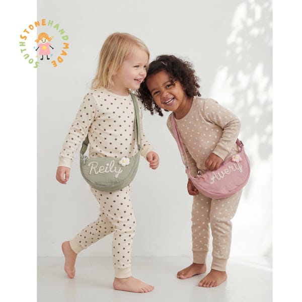 Personalized Kids Crossbody Bag, Custom Toddler Shoulder Bag, Birthday Gift, Nursery Gifts