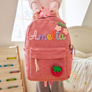 Sac à dos personnalisé pour enfant - Sac à dos préscolaire, Sac d'école personnalisé pour tout-petit, Adorables cadeaux d'anniversaire pour enfants, Rentrée scolaire, Cadeaux pour filles et garçons