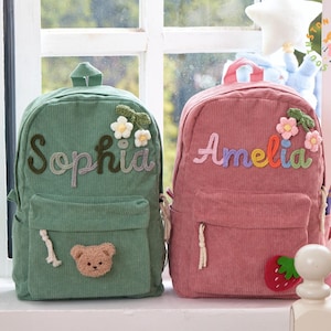 Sac à dos personnalisé pour enfant - Sac à dos préscolaire, Sac d'école personnalisé pour tout-petit, Adorables cadeaux d'anniversaire pour enfants, Rentrée scolaire, Cadeaux pour filles et garçons