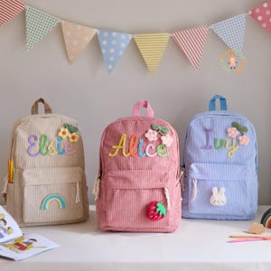 Custom Kids Backpack - Preschool Backpack, Custom Toddler School Bag, Cute Birthday Gifts for Children, Back to School, Gifts for Girls Boys