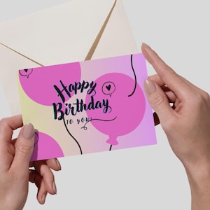 Cartão de aniversário, irmão, irmã, presente de aniversário fofo, cartão de aniversário de família