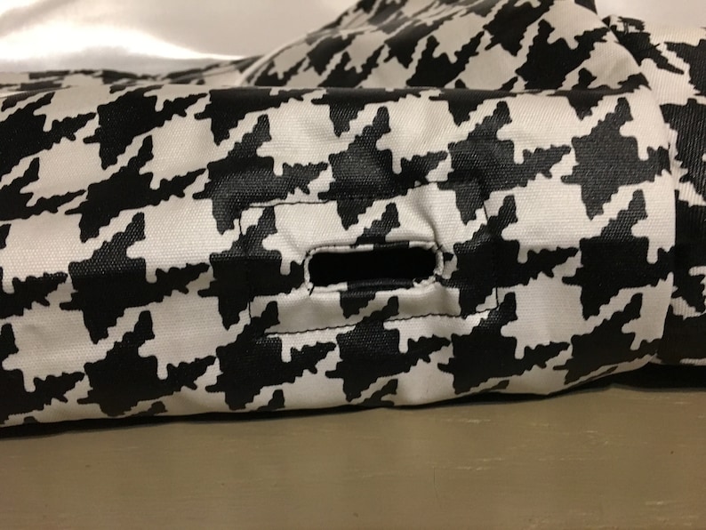 00126-15 Italian Greyhounds Chinese Crested Poodles etc Styled for Small Breeds Black /& White Houndstooth Rain Coat w Fleece Size 15