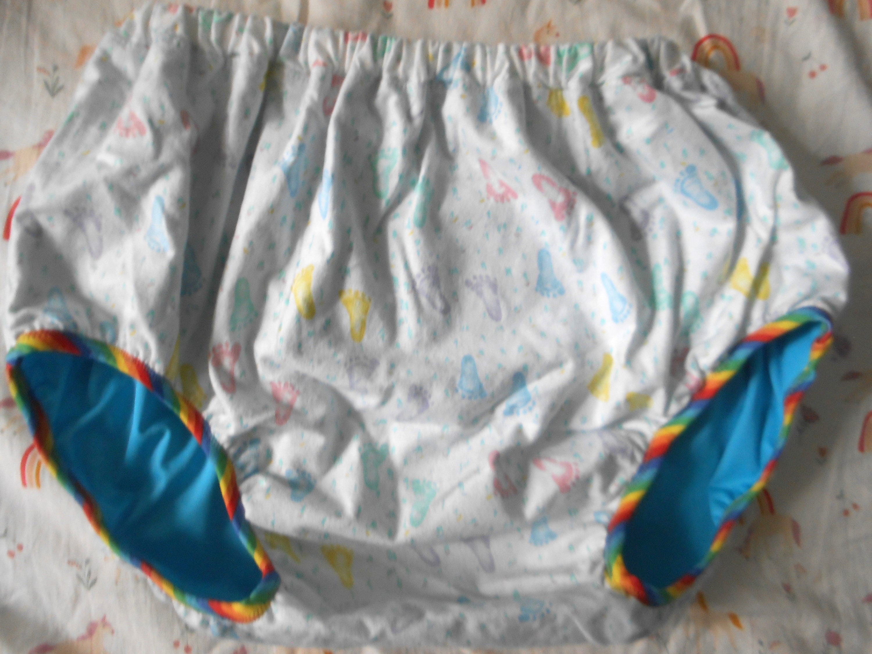 2 Packs Adult Baby Waterproof Pants- ABDL PVC Diaper Incontinence Pull-on  TPU Plastic Pants