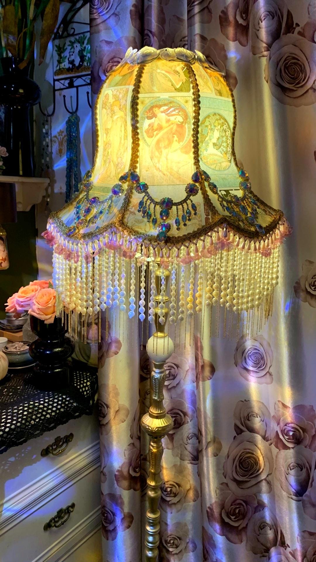 French vintage lamp - Etsy 日本