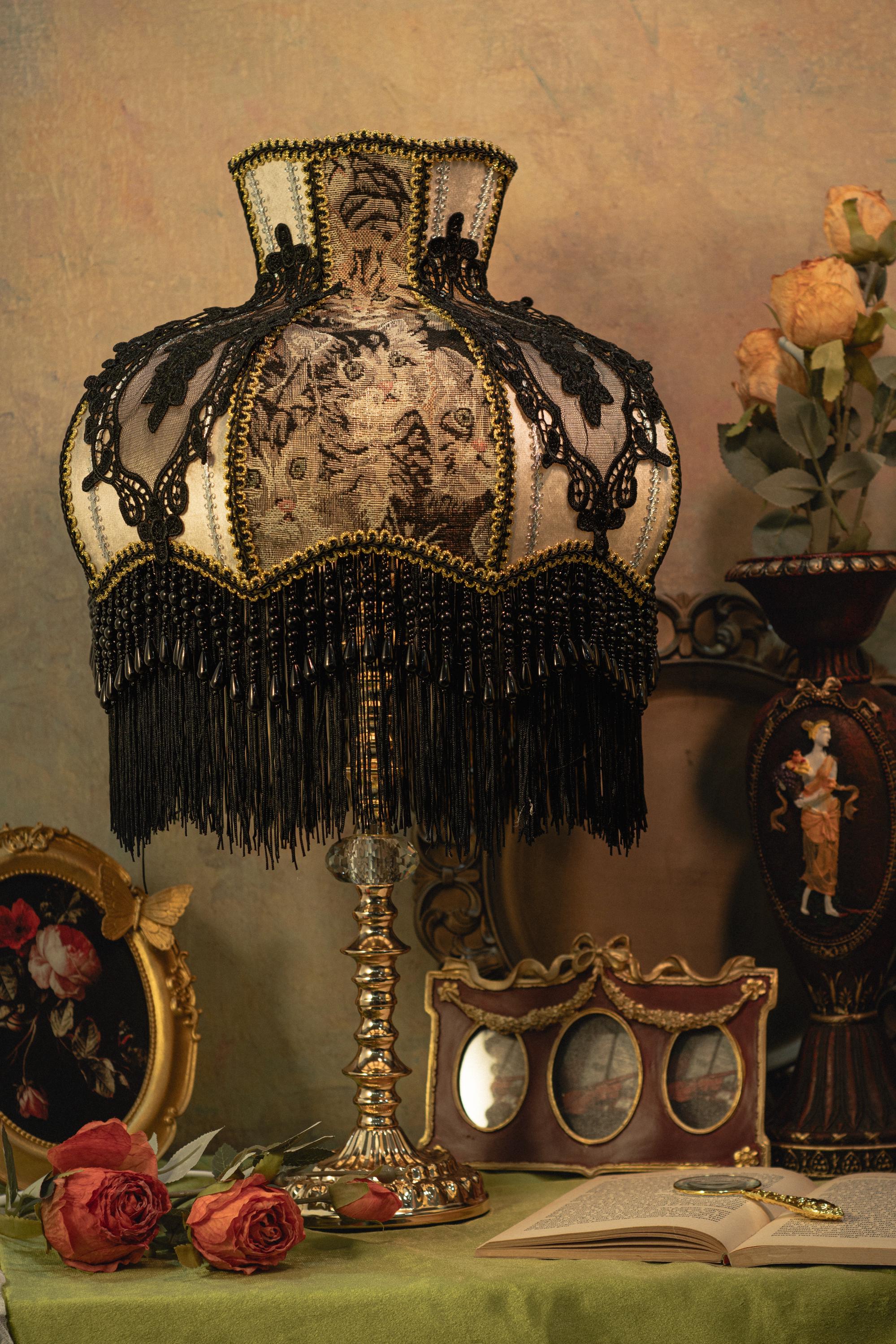 Victorian Ivory Silk Lamp - Designer Review & Photo - View #7