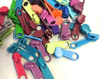 30 Long Pulls for #3 Bag & Purse Craft Zippers, Head to Head