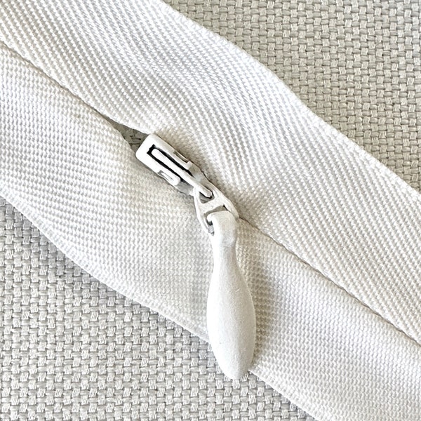 White Zipper Etsy