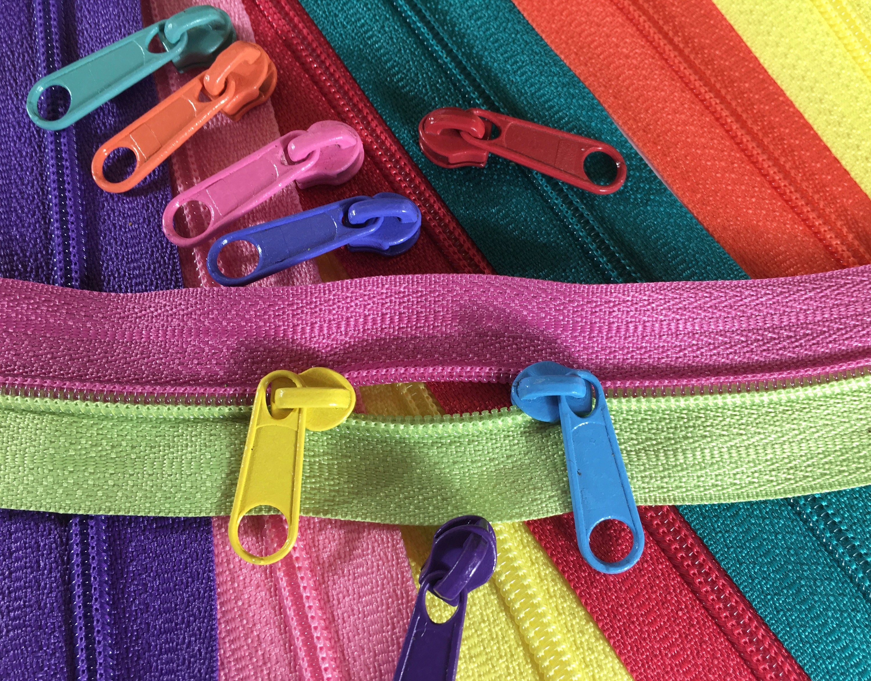 Concealed Zip Nylon Invisible Zipper for Sewing, 16 Inch Multicolor Zippers  for Garments, Bags, Palazzo, Dresses