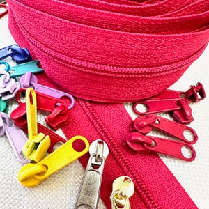 PEONY #3 Coil Zipper Yardage + Pulls