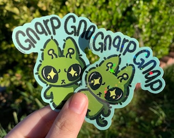 Alien Cat Sticker | Holographic sticker