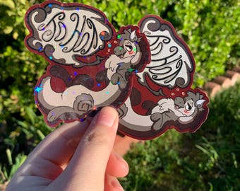An Hot | Drache | Aufkleber | holographisch