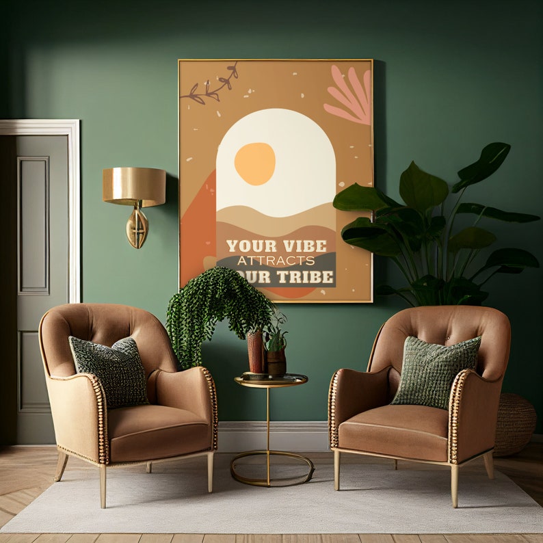 Your Vibe Attracts Your Tribe Printable Motivational Poster ...