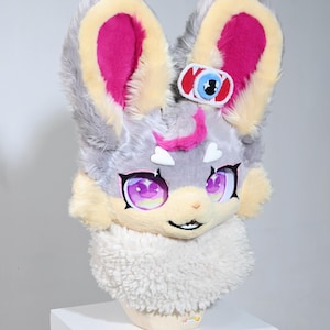 Rabbit Fursuit Head Commission OPEN!  [Showcase-Not for Sale] Custom furry masks head, furry mask, furrie mask, Furry Cosplay Head,kemono