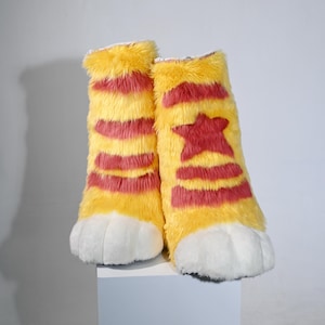 Custom Fursuit Feet OPEN! Handmade fluffy furry, furry commissions, Cosplay,kemono