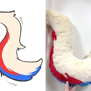 Custom Fursuit Tail OPEN! Handmade fluffy furry, furry commissions, Cosplay,kemono