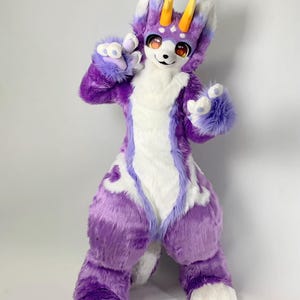 Custom Fursuit Commission OPEN!  [Showcase Not for Sale] furry full suit, Fursuit full body, furrie mask, Furry Cosplay Head,kemono fursuit