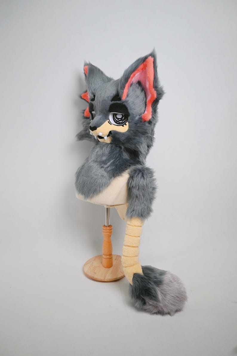 Custom Fursuit Head Commission OPEN –cartoon Sphynx Cat | Mini Partial ...