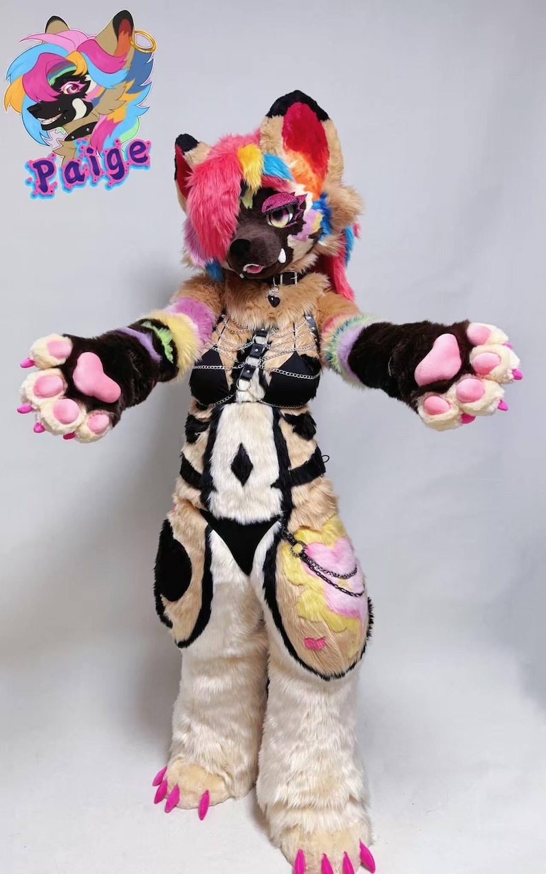 Custom Fursuit Commission OPEN! Stylized Toony Hyena Fursuit Fullsuit ...