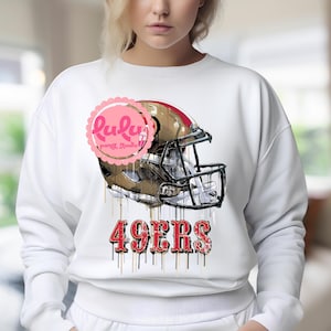 Sublimacja 49ers PNG, Sublimacja sportowa PNG, Natychmiastowe pobieranie, Clipart piłkarski, Materiały do rękodzieła, Grafika na koszulkę piłkarską