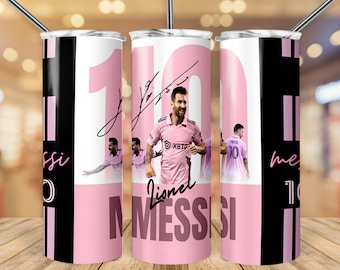 Lionel Messi Tumbler, 20oz Skinny Tumbler Wrap Design Sublimation, 20oz Template Straight Tumbler Wrap,Instant Download, PNG