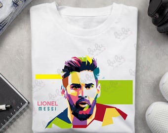 Lionel Messi Shirt PNG, Messi Shirt PNG Sublimation, Instant Download, Football T-shirt Graphic, Football Clipart, Crafting Supply