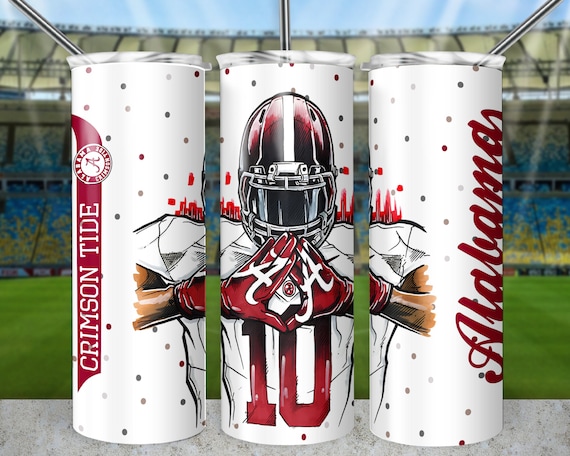 Alabama Tumbler,American Football Tumbler, 20oz Skinny Tumbler Wrap Design Sublimation, 20oz Template Straight Tumbler Wrap,Instant Download