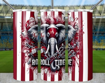 American Football beker, 20oz skinny beker wrap design sublimatie, 20oz sjabloon rechte beker wrap, instant download, voetbal beker