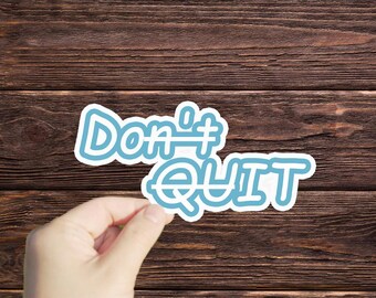 1 Pc Do It Don't Quit sticker, motivational workout Laptop, inspirational gym motivational stickers for tumbler and laptop