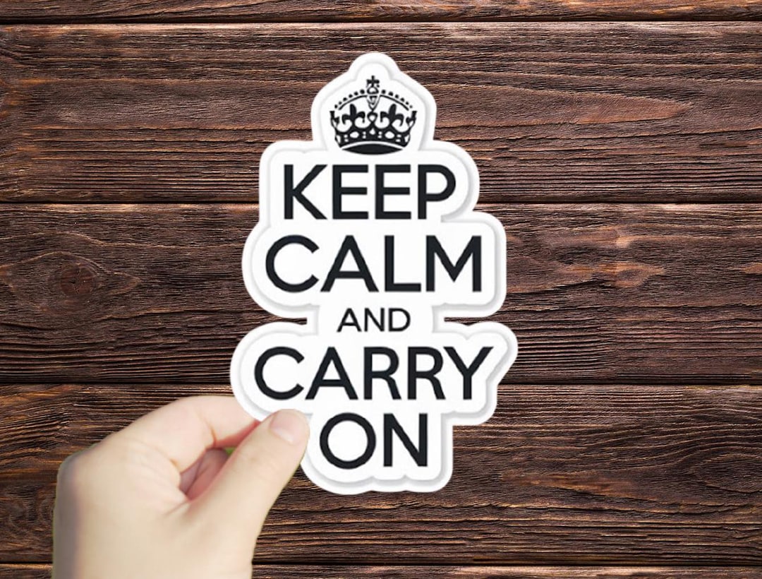 Sticker Carry 1 Pc Keep Calm and Carry on Vinyl Sticker,sticker for Tablet Laptop ...