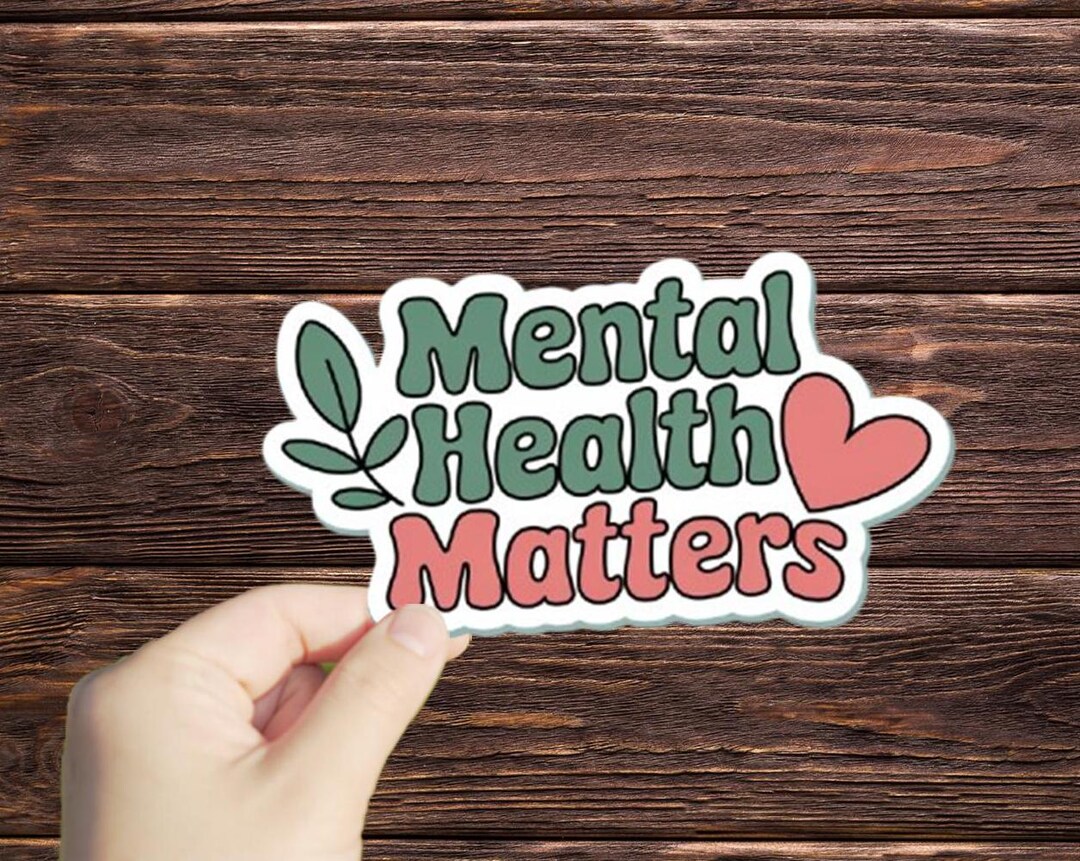 1 Pc Mental Health Matters Sticker for Water Bottles, Journals ...