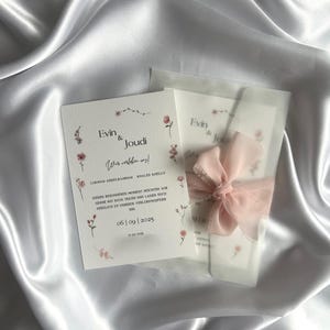 Einladungskarten mit Blümchen | Davetiye für Hochzeiten, Henna, Verlobung, Geburtstage etc.