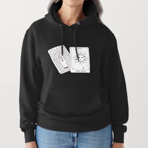 Sudadera con capucha con la carta del tarot