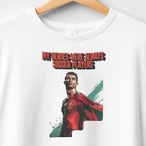 Soccer Superhero Ronaldo Kids Tee, Boys/Girls sizing, Sports Soccer Shirt, Children&#39;s Activewear, Youth Soccer Tee