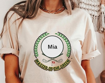 Custom Name Golf Shirt: Personalized Text & Logo Tee, Golf Team Outfit