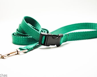 6, 7, 8 FOOT Solid Nylon Multipurpose Dog Leash with Buckle / Hands Free / Quick Release Buckle / Free Shipping