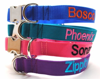 Metal Buckle Personalized Classic Solid Custom Dog Collar