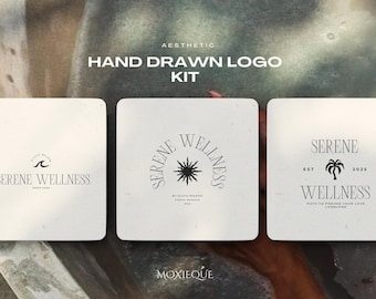 Logo Kit Holistic Wellness, Personalised Yoga studio logo kit, Professional Branding, Modern Simple Logo KIT, Luxury wellness brand Minimal