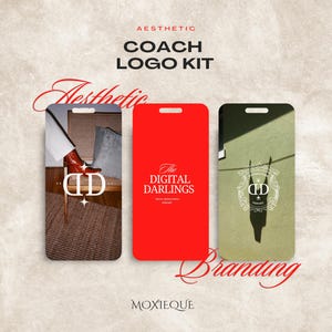 Red Bold Logo Kit: Personlig digital byråvarumärkesbyggande, SMM-paket (digital nedladdning)