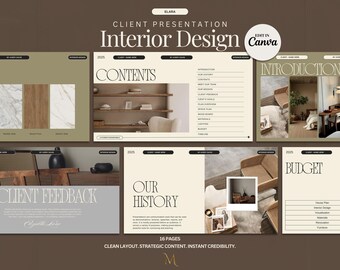 Interior Design Project Proposal Template: Canva Presentation