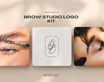Brow Studio Logo Kit: Modern PMU Branding (Digital Download)