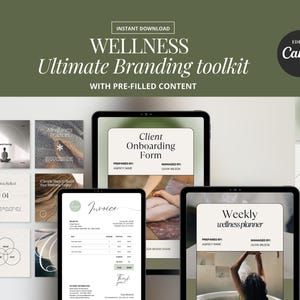 Fitness Branding Toolkit: klantintroductie, sjablonen voor sociale media (bewerkbaar in canva)