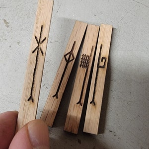 Forfeda (extra 5) Ogham staves