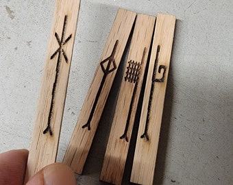 Forfeda (extra 5) Ogham staves