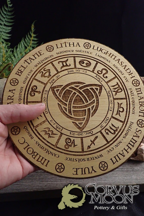 Celtic Calendar 2023 Celtic Calendar With Wooden Stand Solstice Wheel Of The Year | Etsy  Australia