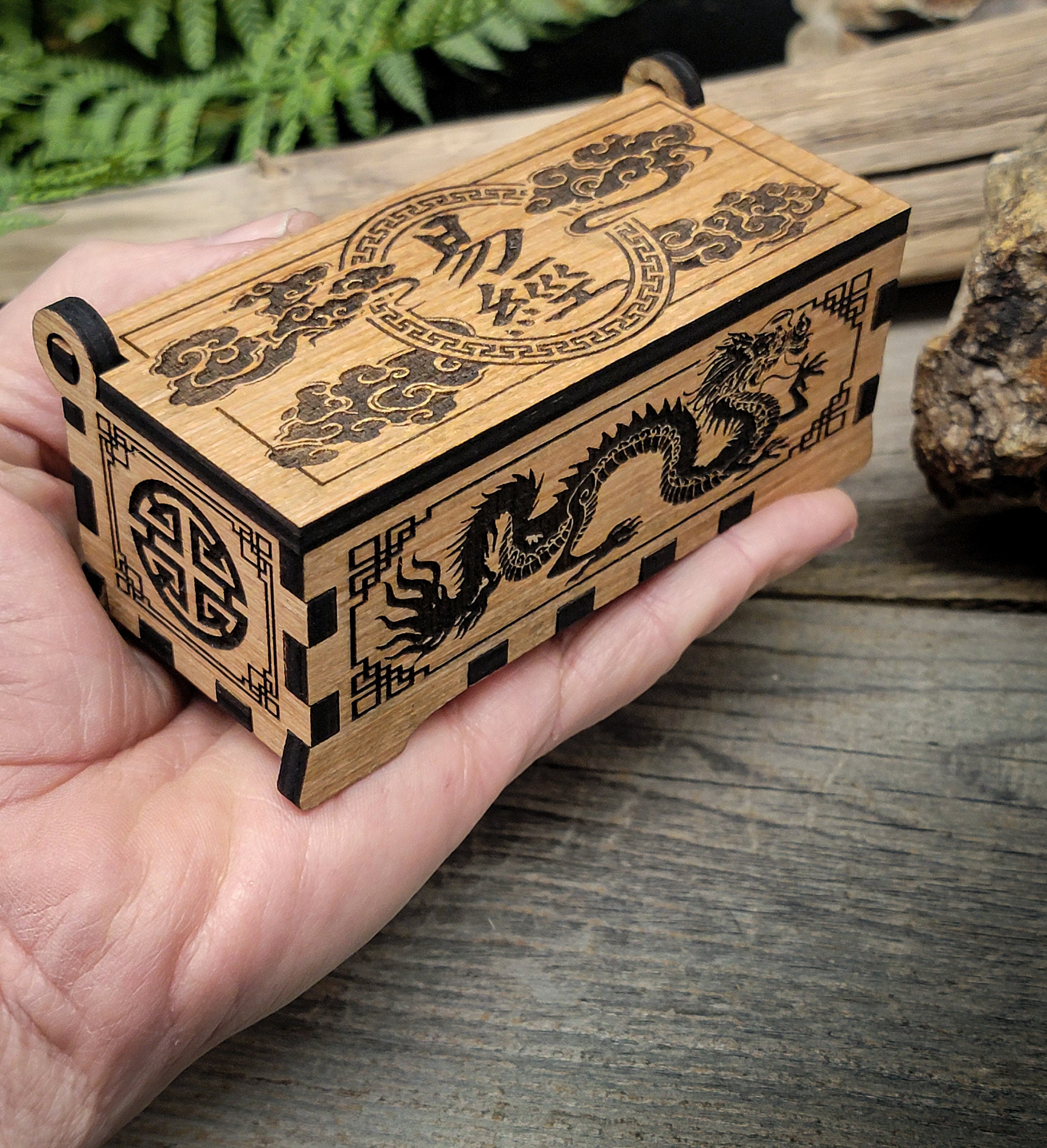 I Ching Coin Oracle Set With 3 Chinese Coins, Decorative Box
