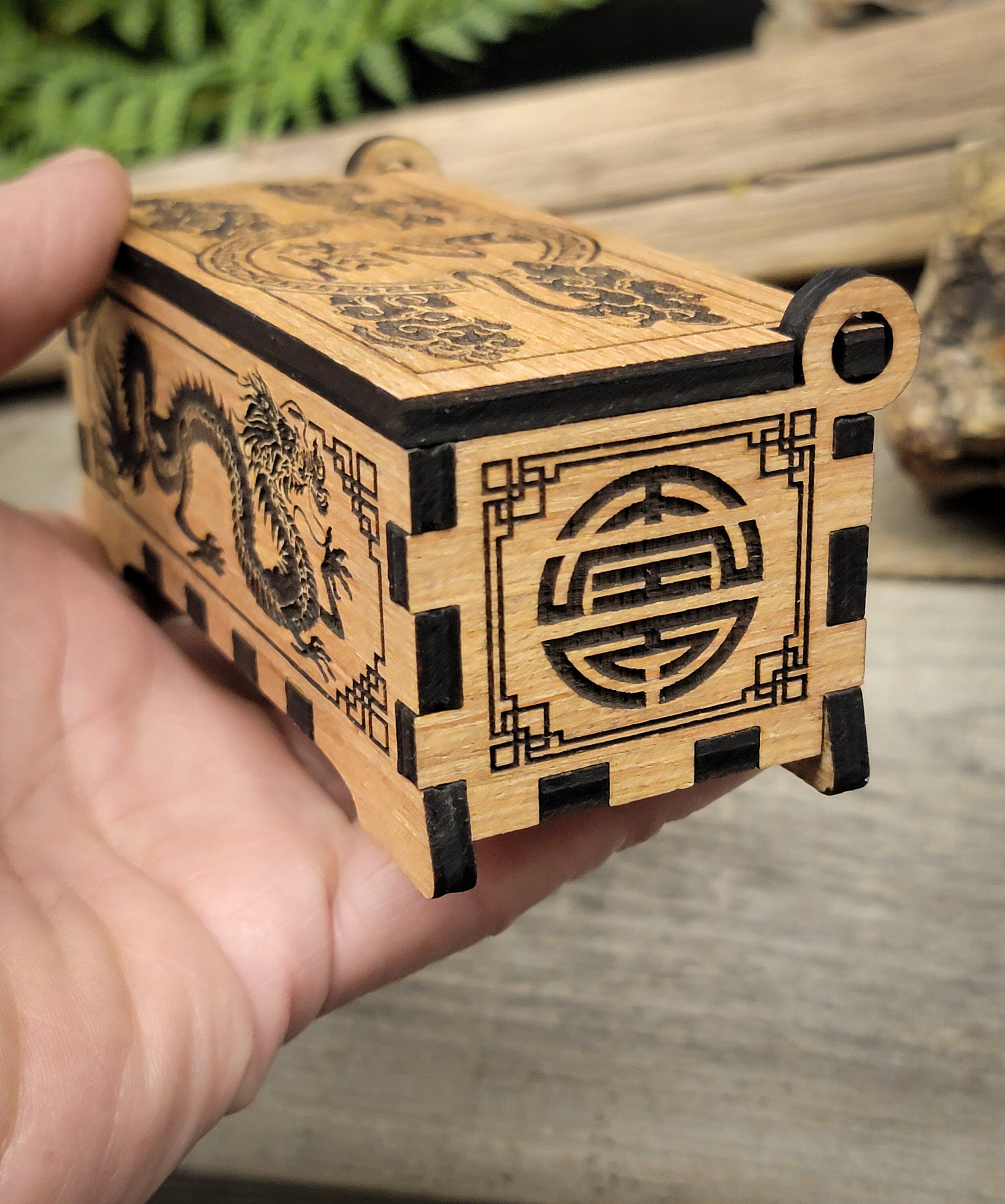 I Ching Coin Oracle Set With 3 Chinese Coins, Decorative Box