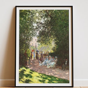 Poster artistico, stampa artistica da parete Serene, decorazione d'arte digitale, arredamento per la casa, arte naturalistica, stile impressionista di Claude Monet
