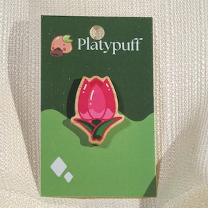 Tulip Wood Pin