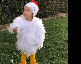Crochet Baby Chicken Hat: Handmade Halloween Costume, Photo Prop